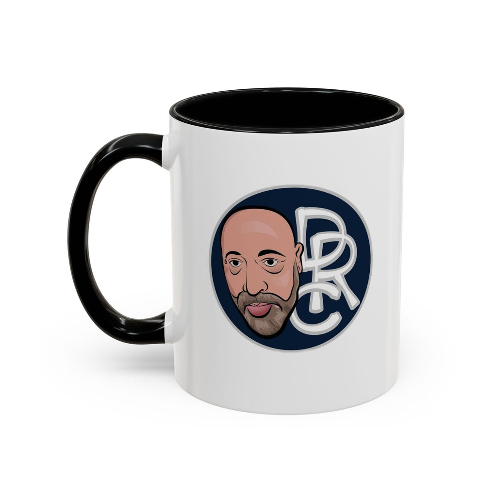 Accent Coffee Mug — Retro Portrait Logo Coffee Cup (11/15oz)