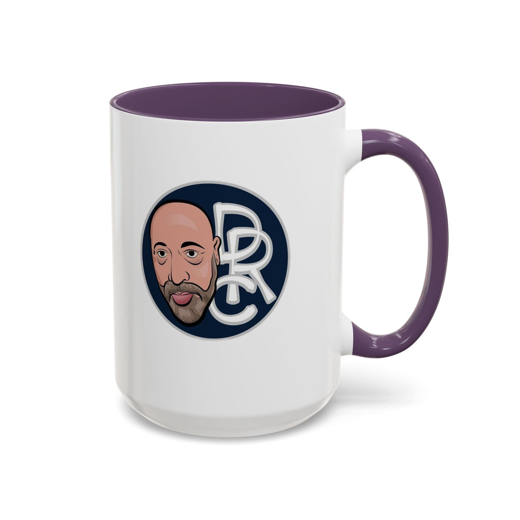 Accent Coffee Mug — Retro Portrait Logo Coffee Cup (11/15oz)