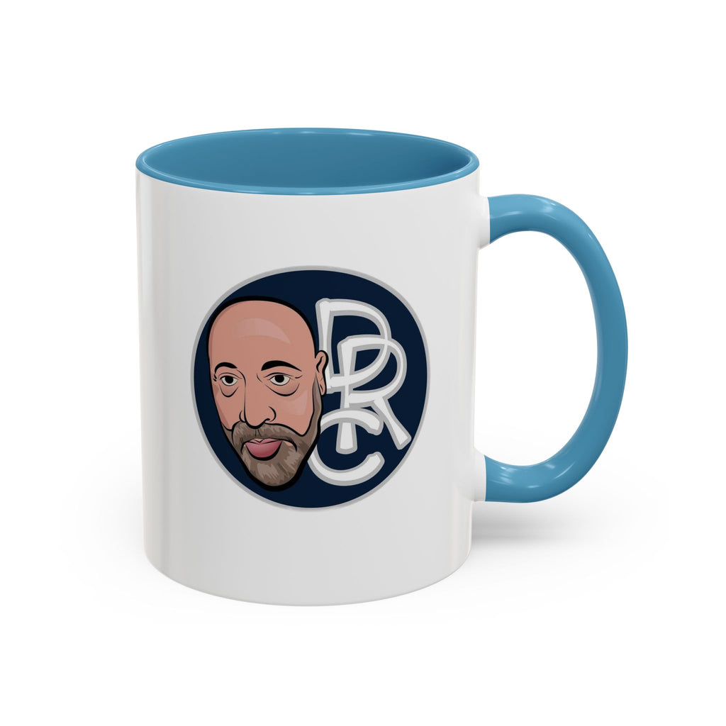 Accent Coffee Mug — Retro Portrait Logo Coffee Cup (11/15oz)