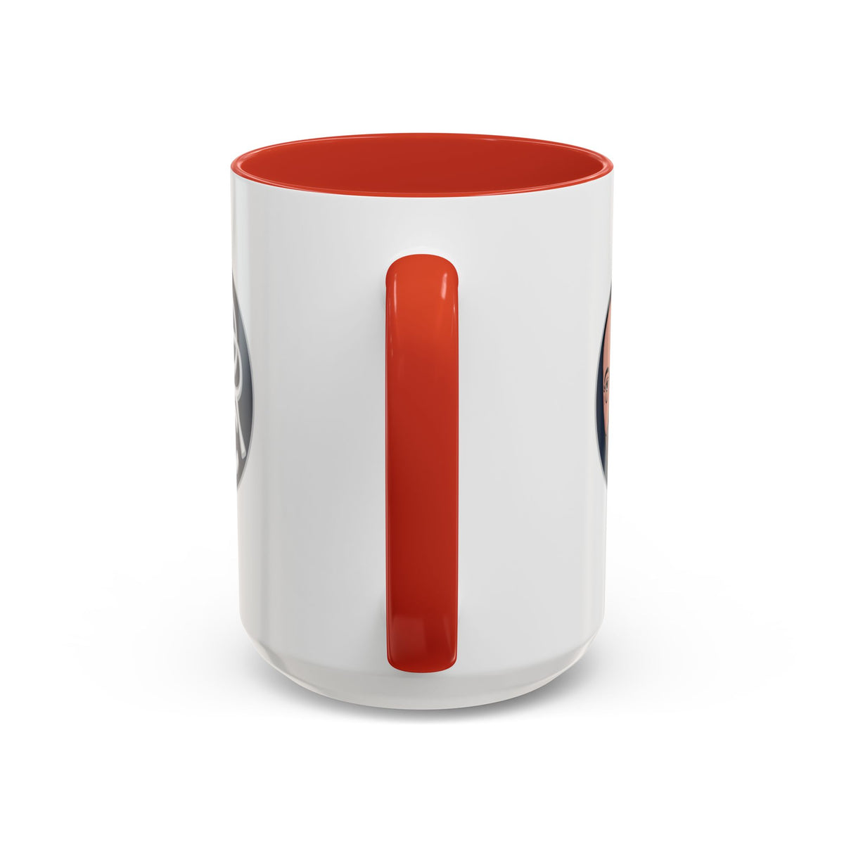 Accent Coffee Mug — Retro Portrait Logo Coffee Cup (11/15oz)