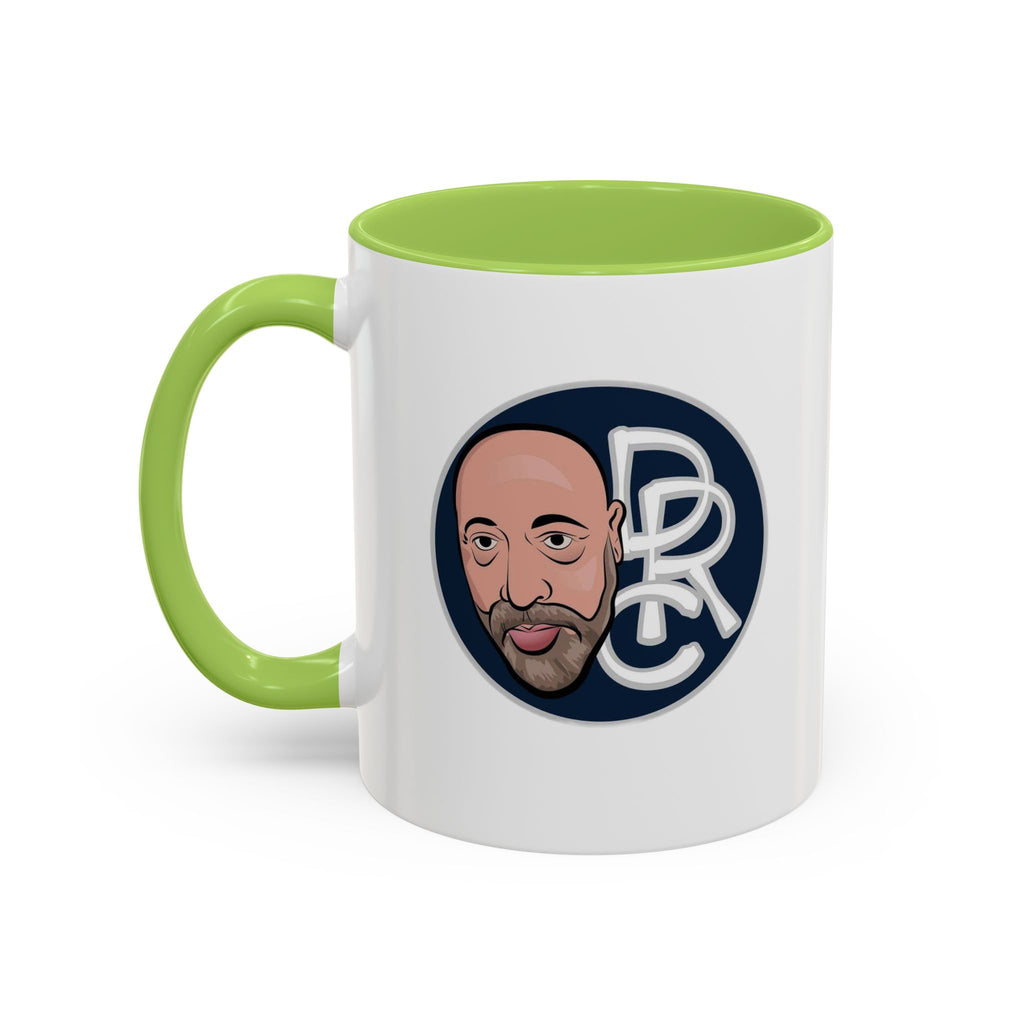 Accent Coffee Mug — Retro Portrait Logo Coffee Cup (11/15oz)