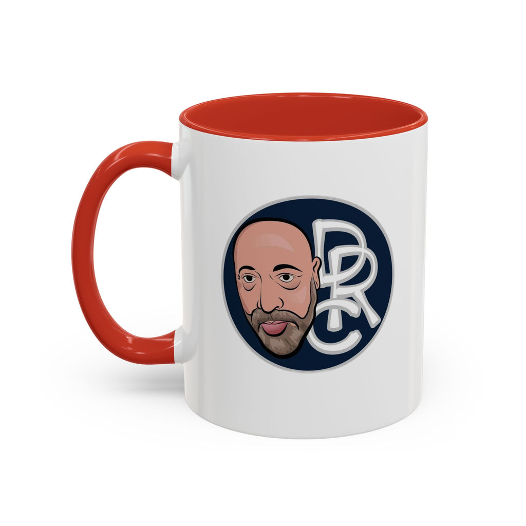 Accent Coffee Mug — Retro Portrait Logo Coffee Cup (11/15oz)