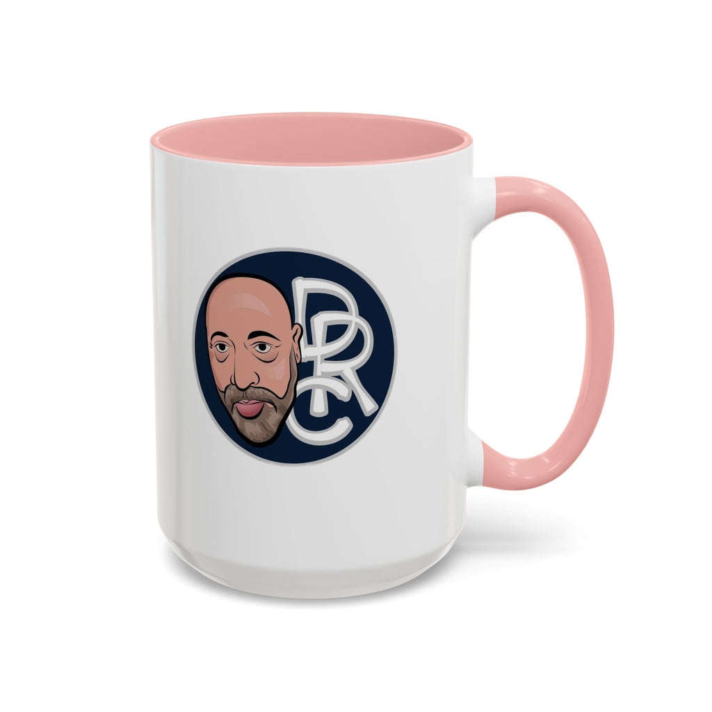 Accent Coffee Mug — Retro Portrait Logo Coffee Cup (11/15oz)