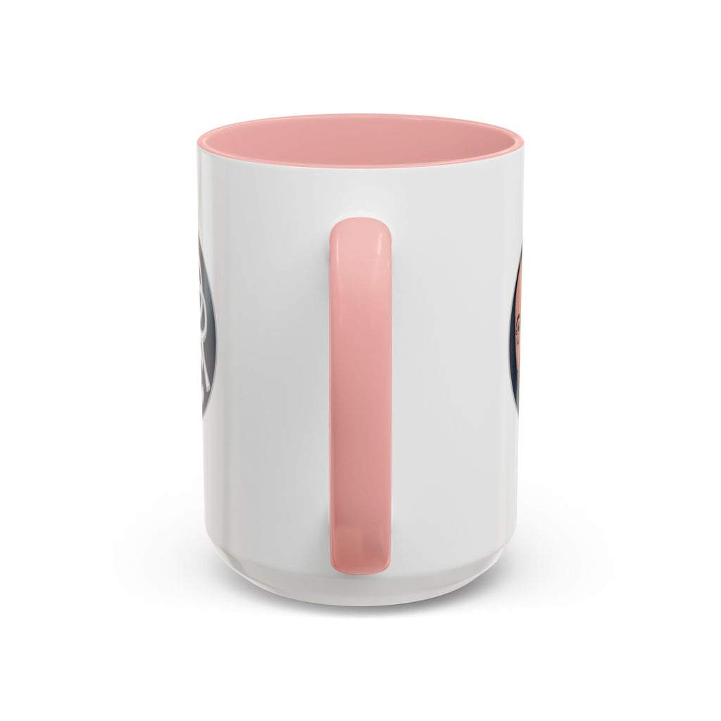 Accent Coffee Mug — Retro Portrait Logo Coffee Cup (11/15oz)