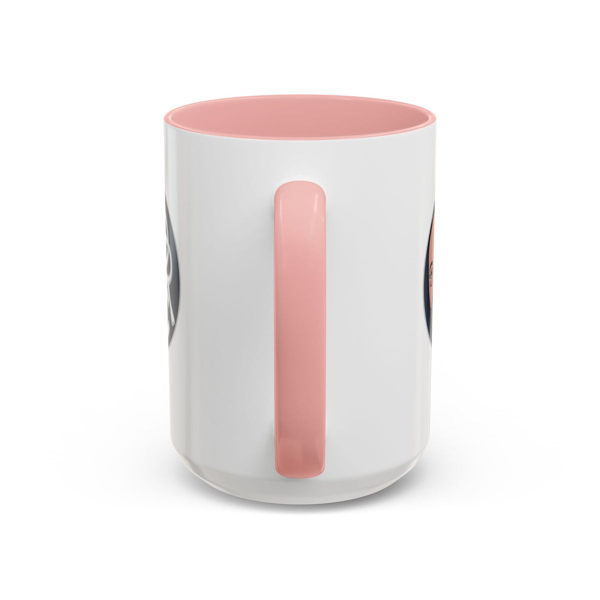 Accent Coffee Mug — Retro Portrait Logo Coffee Cup (11/15oz)