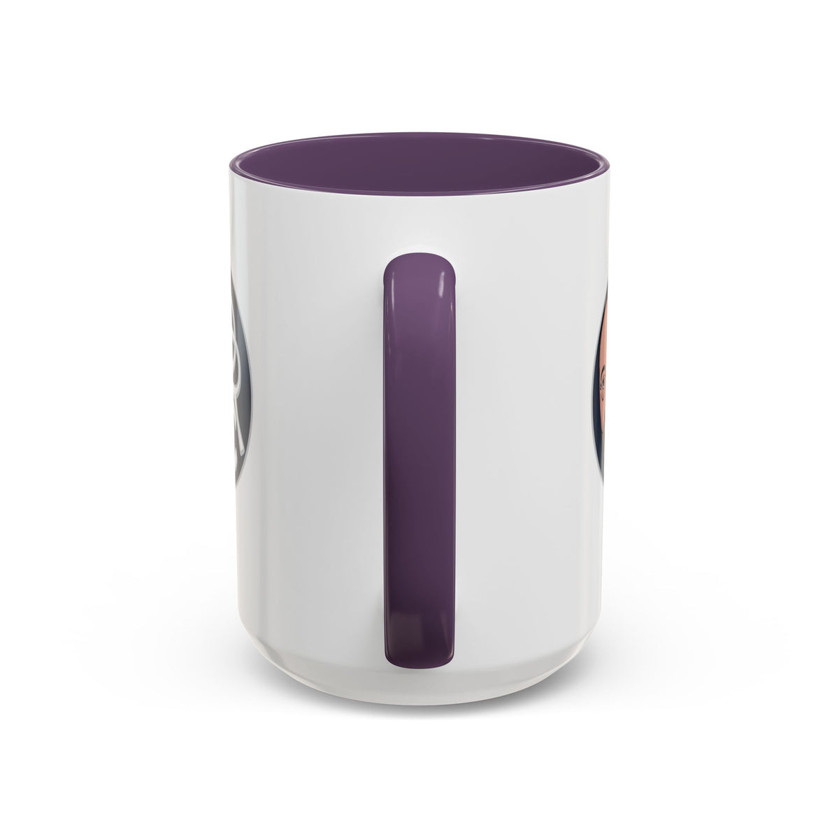 Accent Coffee Mug — Retro Portrait Logo Coffee Cup (11/15oz)
