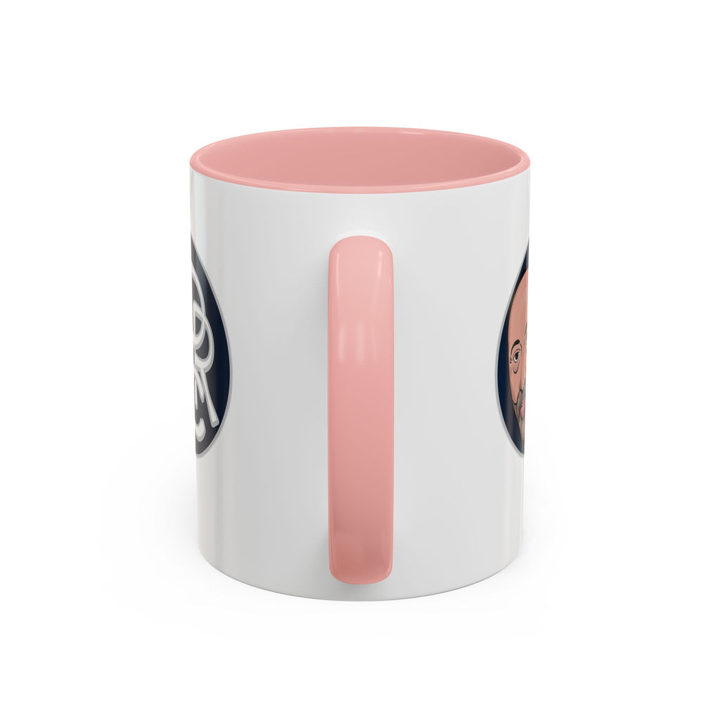 Accent Coffee Mug — Retro Portrait Logo Coffee Cup (11/15oz)