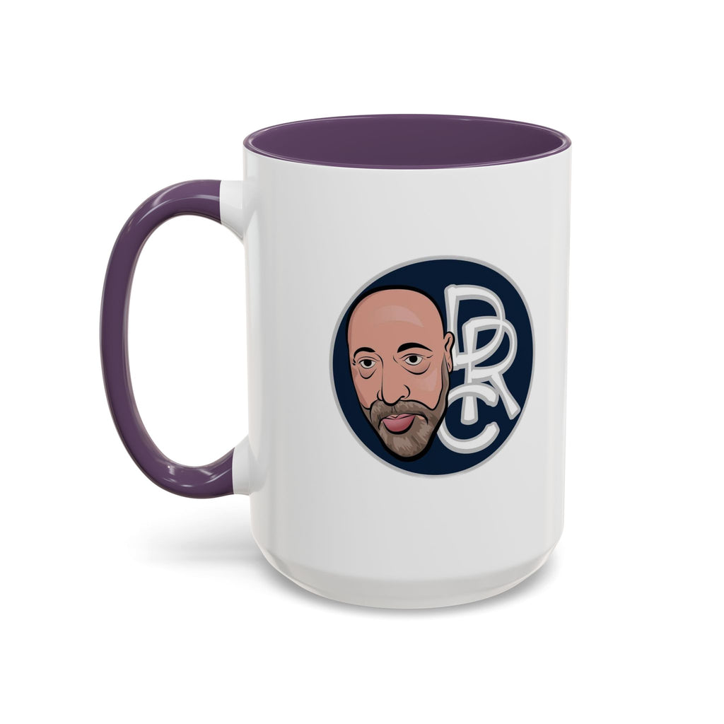 Accent Coffee Mug — Retro Portrait Logo Coffee Cup (11/15oz)