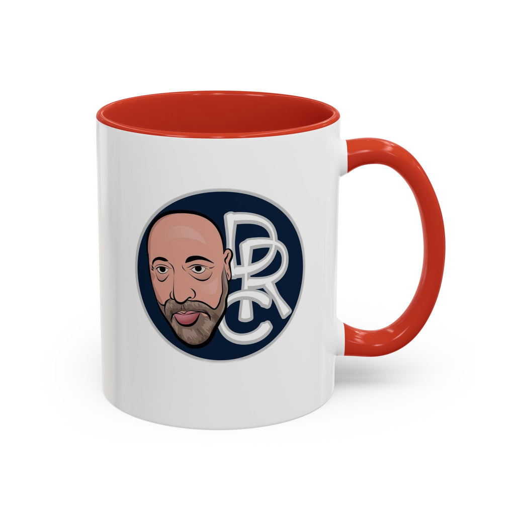 Accent Coffee Mug — Retro Portrait Logo Coffee Cup (11/15oz)