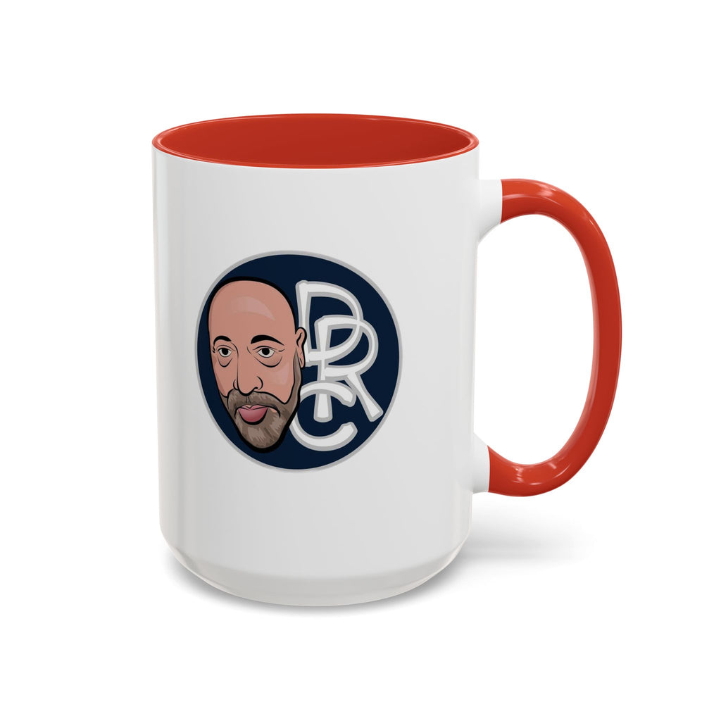 Accent Coffee Mug — Retro Portrait Logo Coffee Cup (11/15oz)