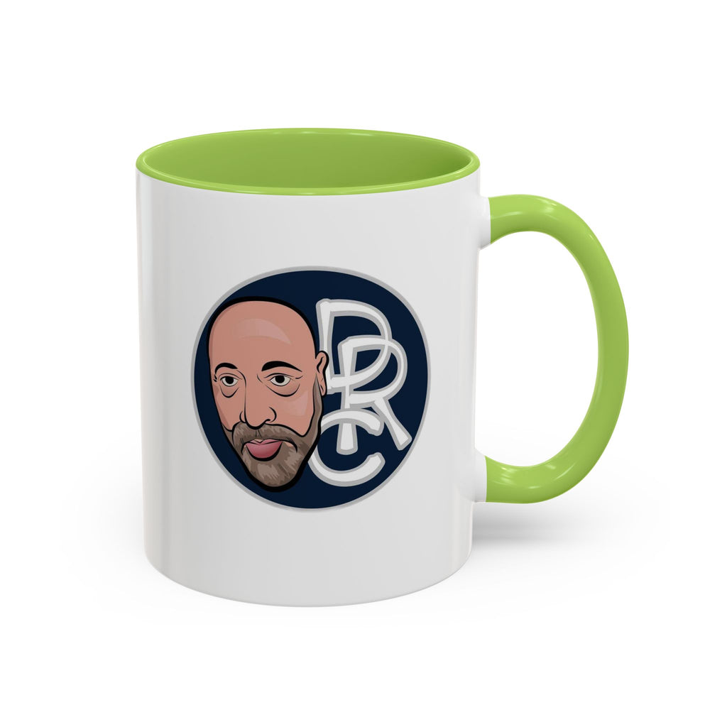 Accent Coffee Mug — Retro Portrait Logo Coffee Cup (11/15oz)