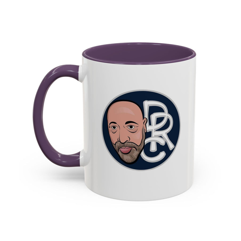 Accent Coffee Mug — Retro Portrait Logo Coffee Cup (11/15oz)