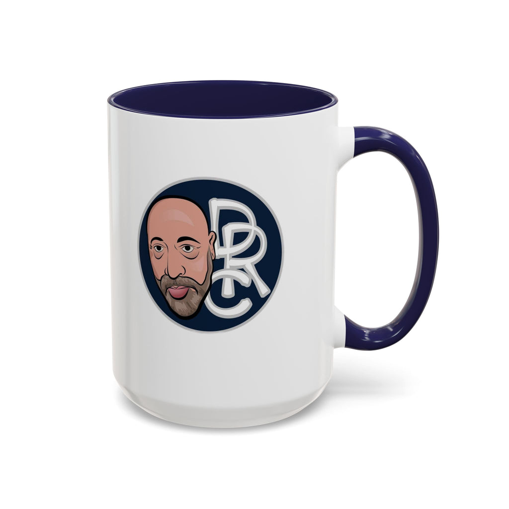 Accent Coffee Mug — Retro Portrait Logo Coffee Cup (11/15oz)