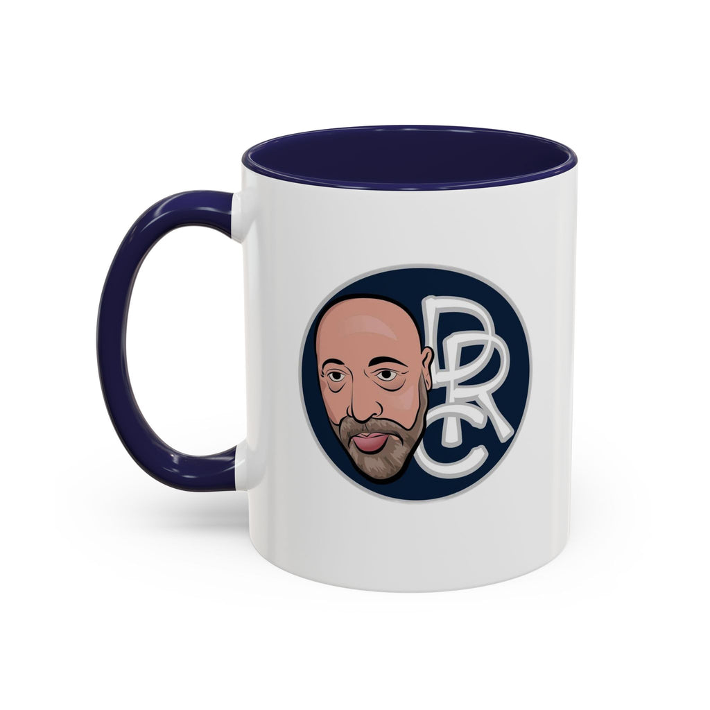 Accent Coffee Mug — Retro Portrait Logo Coffee Cup (11/15oz)