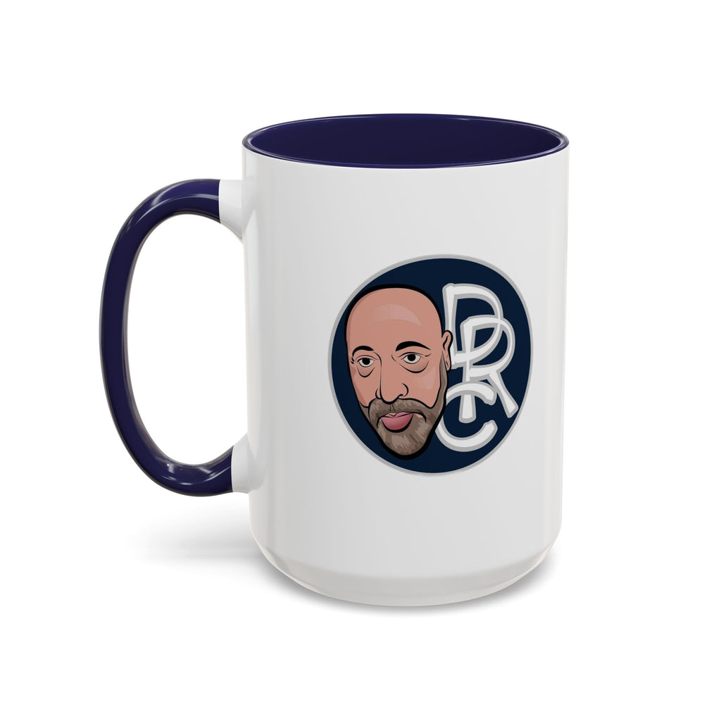 Accent Coffee Mug — Retro Portrait Logo Coffee Cup (11/15oz)
