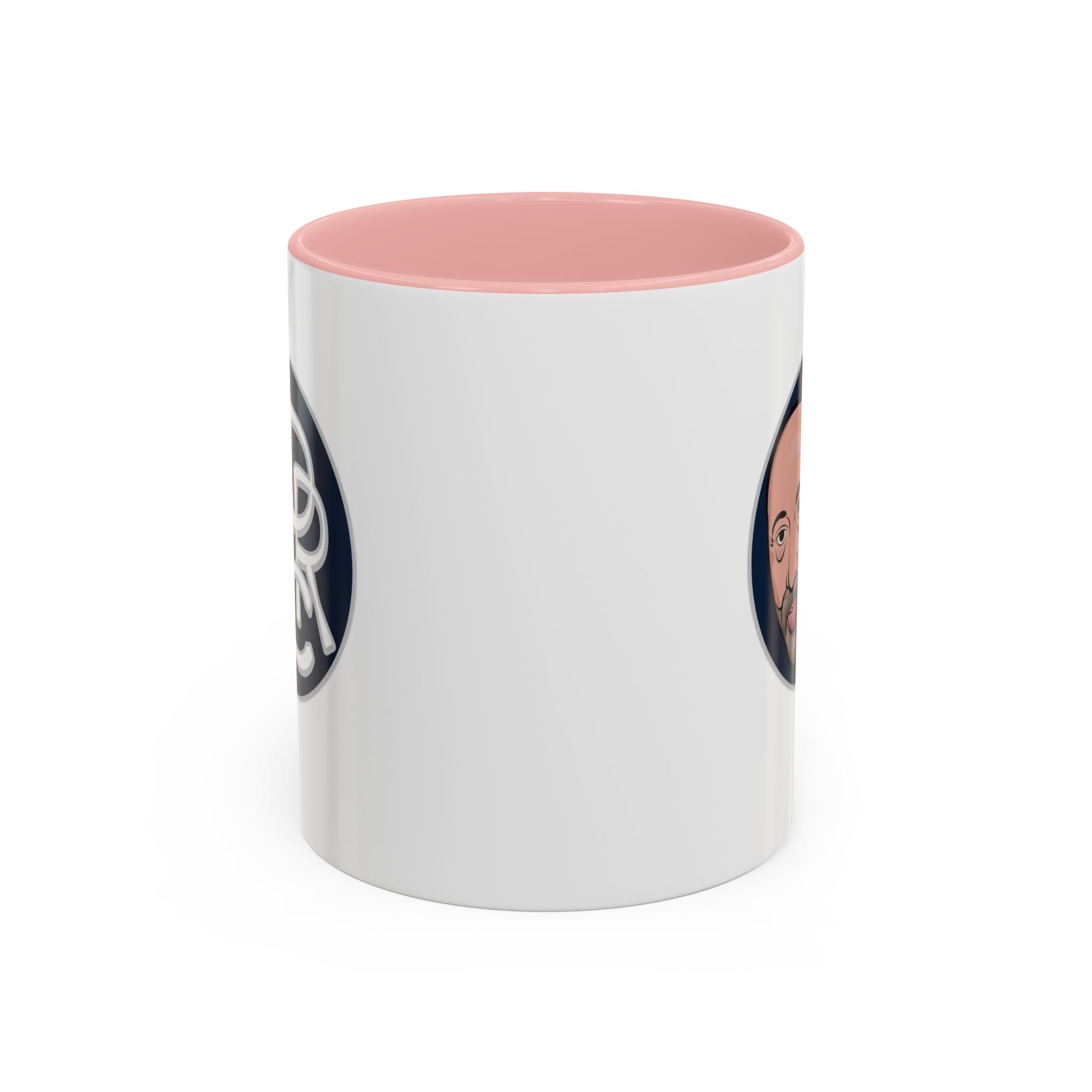 Accent Coffee Mug — Retro Portrait Logo Coffee Cup (11/15oz)
