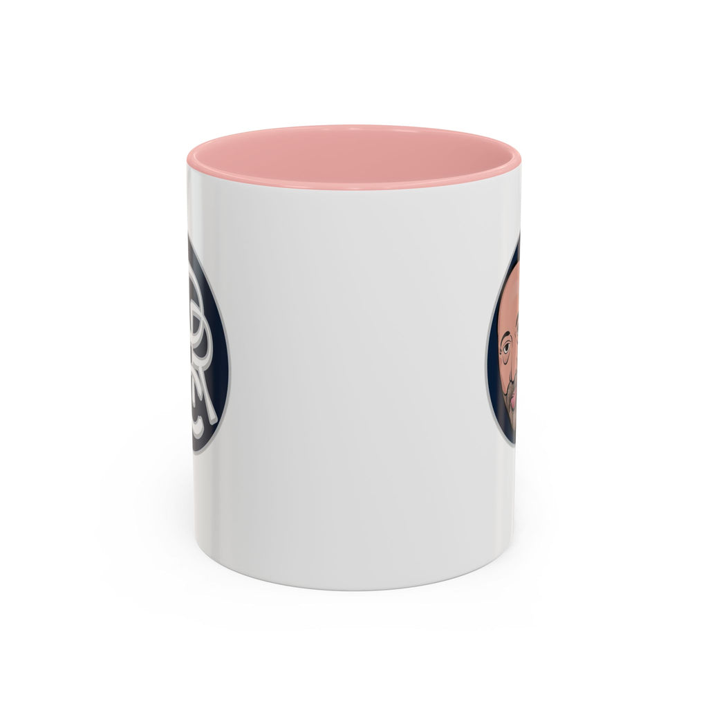Accent Coffee Mug — Retro Portrait Logo Coffee Cup (11/15oz)