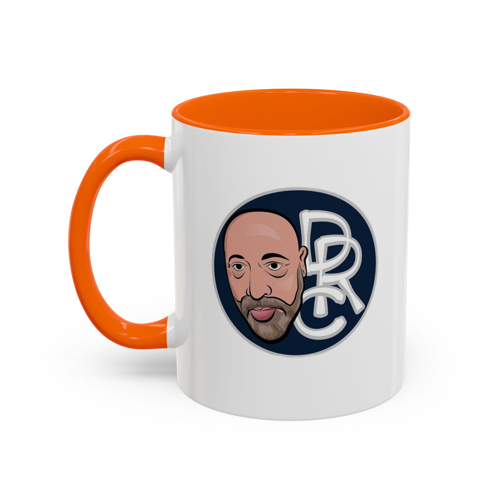 Accent Coffee Mug — Retro Portrait Logo Coffee Cup (11/15oz)