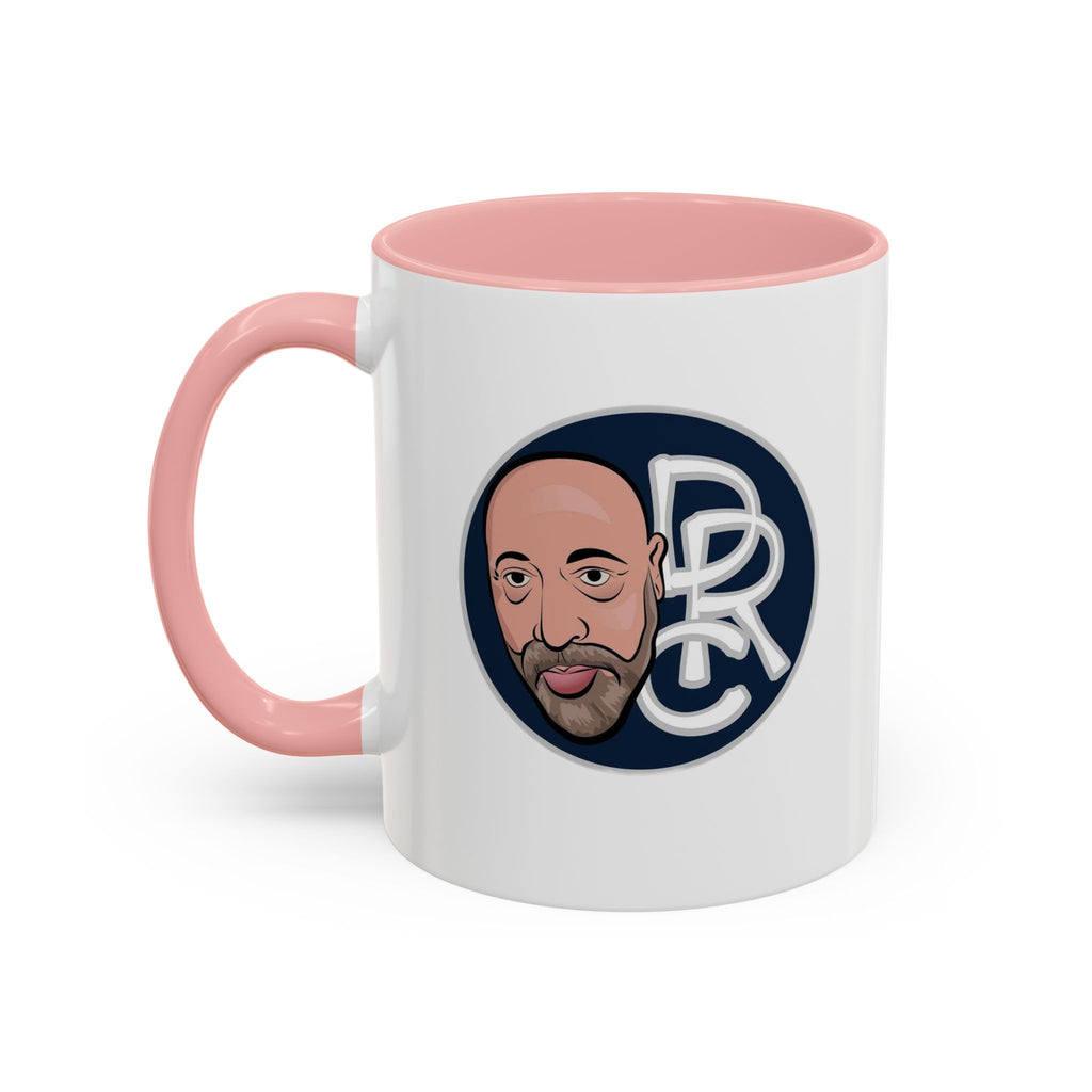 Accent Coffee Mug — Retro Portrait Logo Coffee Cup (11/15oz)