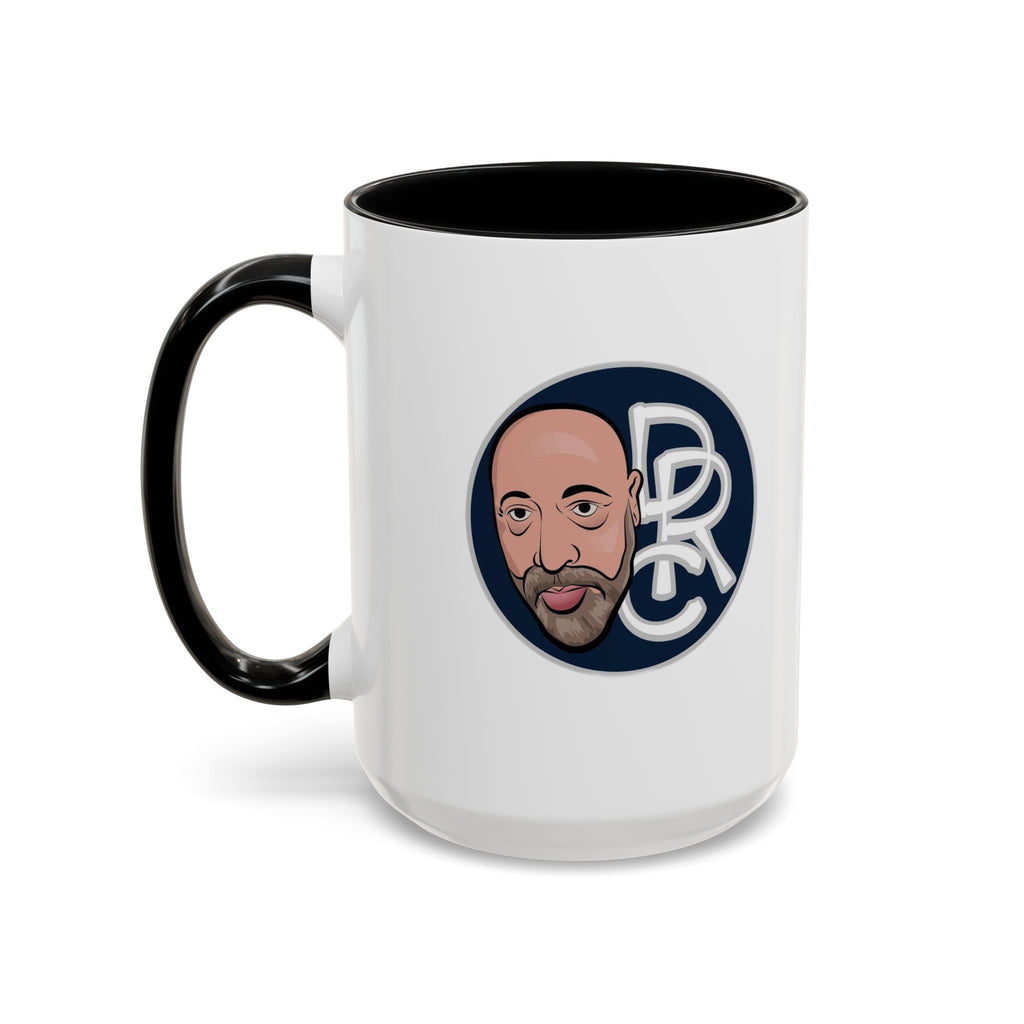 Accent Coffee Mug — Retro Portrait Logo Coffee Cup (11/15oz)